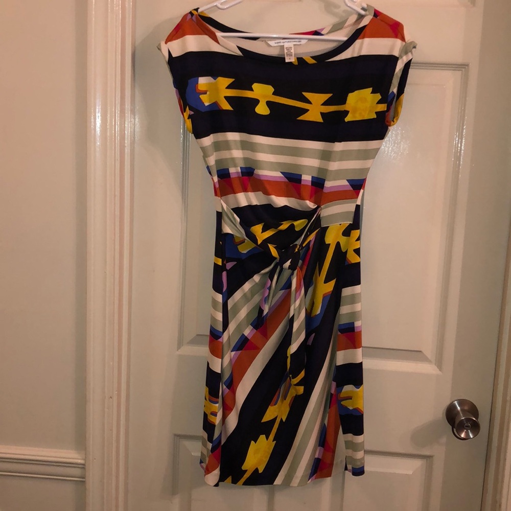 Diane von Furstenberg multicolored wrap dress